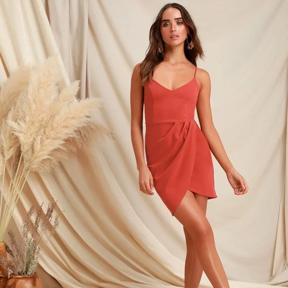 rust bodycon dress Mini Dress Rust Mace Bodycon Mini Dress Size 6